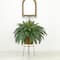 32" Artificial Boston Fern Plant with Metal Planter with Stand